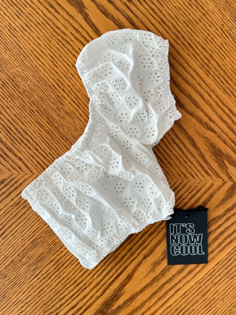 It's Now Cool The Flounce Bikini Top - Casa Blanca White